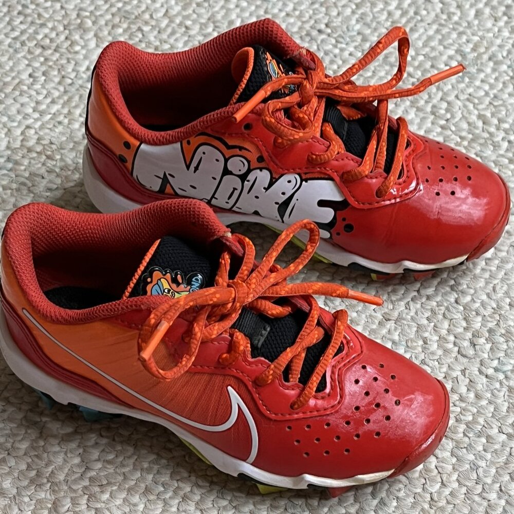 NIKE Alpha Hurache Keystone Boy Size 12C Child Baseball Cleats Shoes FZ8657-601